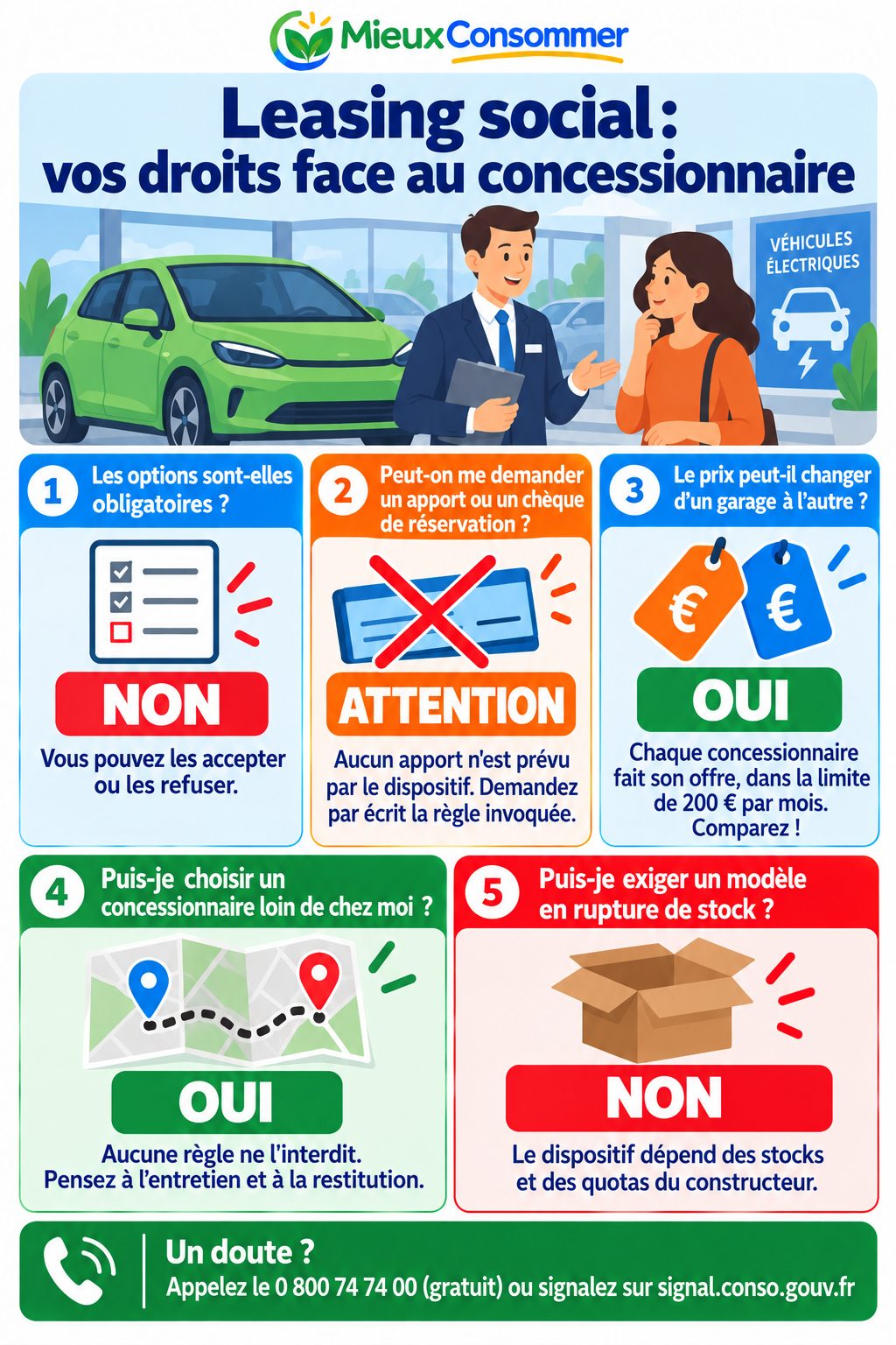 Leasing social : vos droits face au concessionnaire
